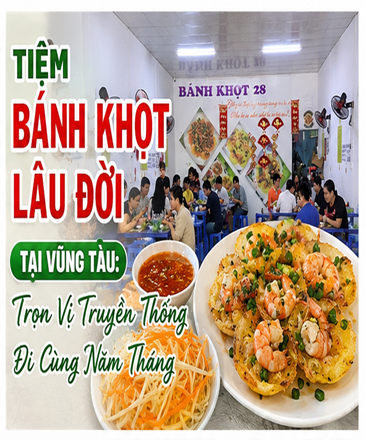 Tiệm Bánh Khọt Lâu Đời Tại Vũng Tàu: Trọn Vị Truyền Thống Đi Cùng Năm Tháng