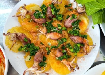 Bánh khọt mực sữa